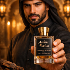ChatGPT Image Feb 22 2026 02 08 13 PM - The Royal Musk Arabic Fusion Oud & Amber Perfume 100ml luxury oriental long lasting fragrance bottle with gold cap